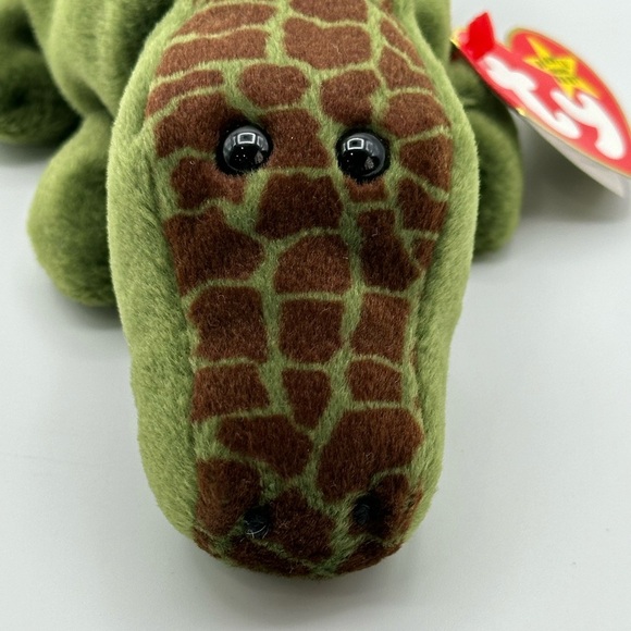 TY Beanie Baby Ally Alligator Toy Plush P.V.C. Pellets 1993 Vintage Kids NWT - Picture 5 of 9